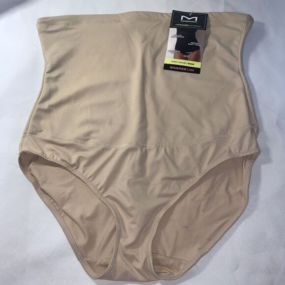 Maidenform Self Expressions Women's High-Waist Briefs Beige Size 2XL - Picture 2 of 7